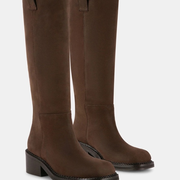 Steve Madden Brown Suede Knee-High Boots - Picture 4 of 5